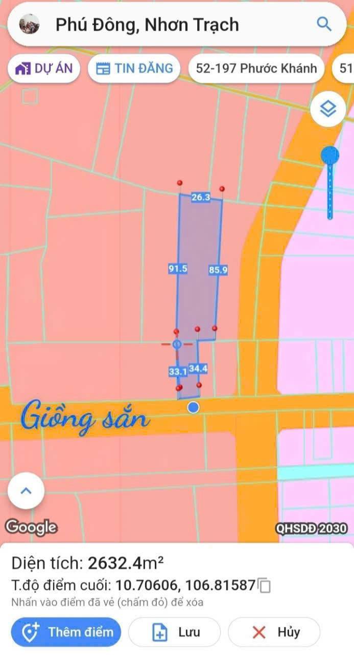 Đất Vườn Mặt Tiền Đường Nhựa Đại Phước, Nhơn Trạch - 2612m² Sổ Hồng