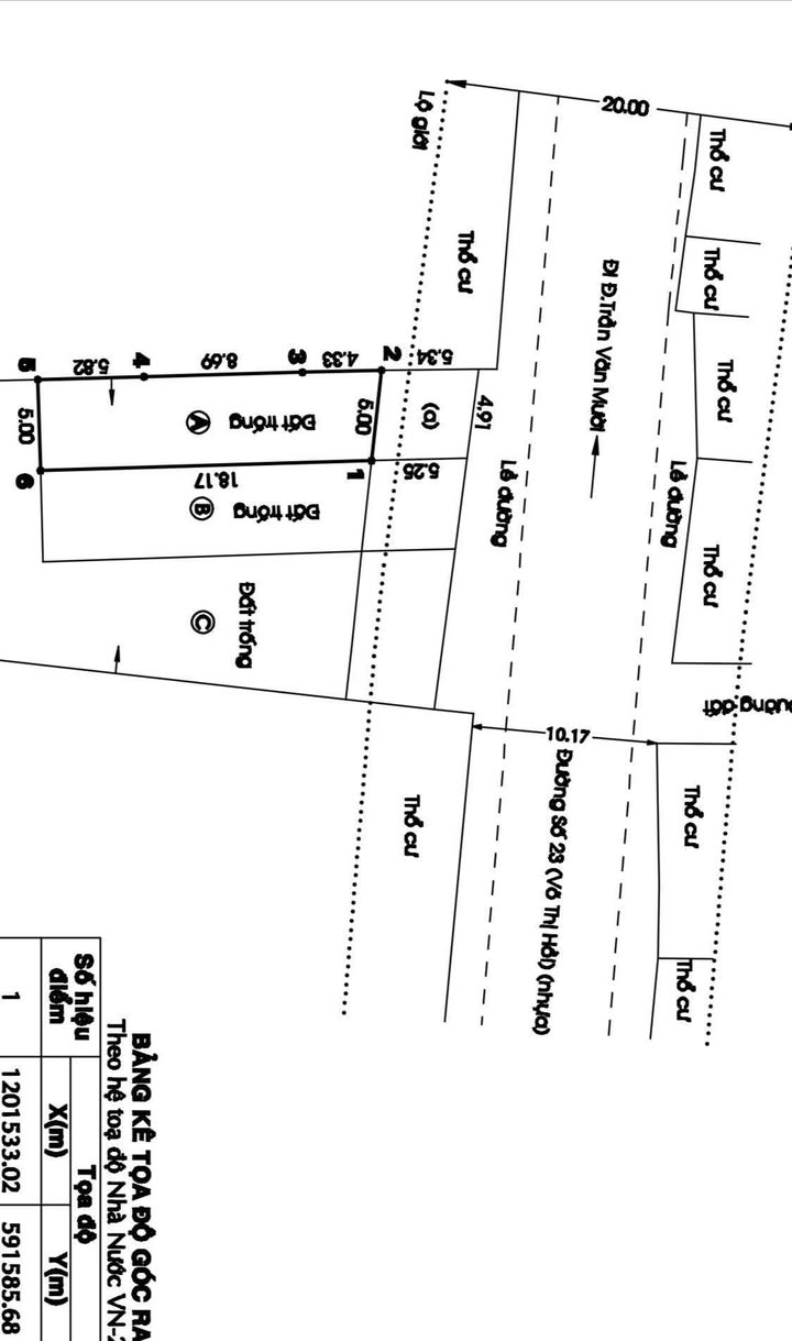 Đất Mặt Tiền Võ Thị Hồi Hóc Môn 125m² - Kinh Doanh Sầm Uất