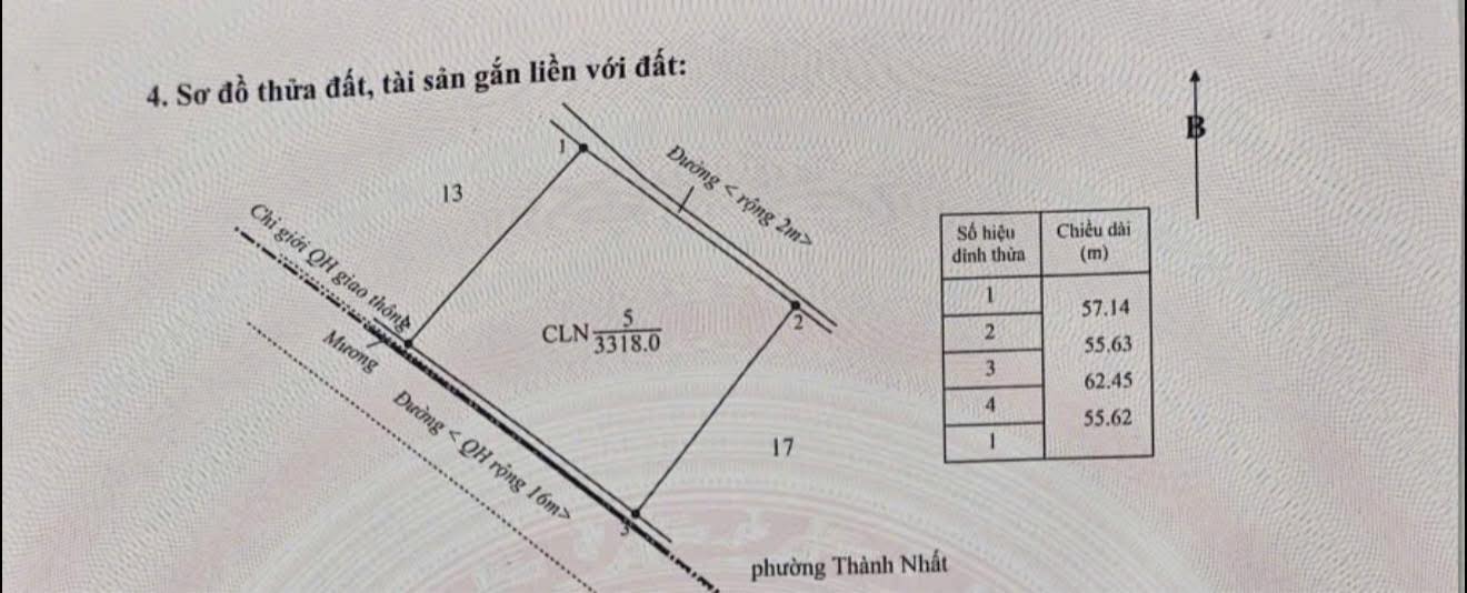 Bán Đất 3449m² Mặt Tiền 62m Phường Khánh Xuân, Buôn Ma Thuột - Thu Nhập 1.3 Tấn/Năm