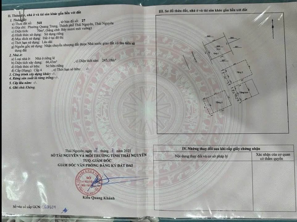 Shophouse Vincom Phổ Yên 70m² (3 Sàn) - Hướng Tây Nam, Giá 5.x Tỷ