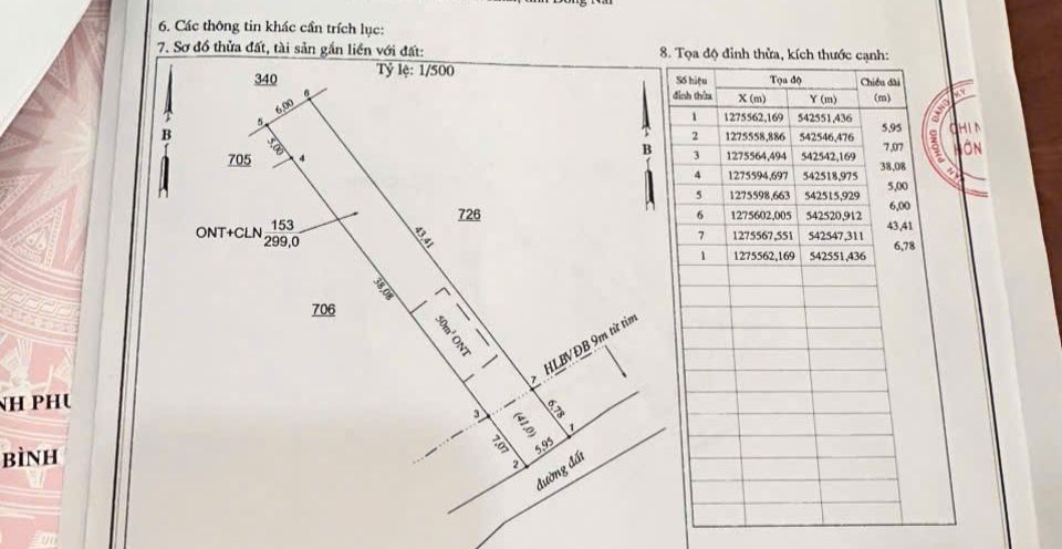 Đất nền Tân Khai Chơn Thành 298m² 420 triệu - Sổ đỏ chính chủ