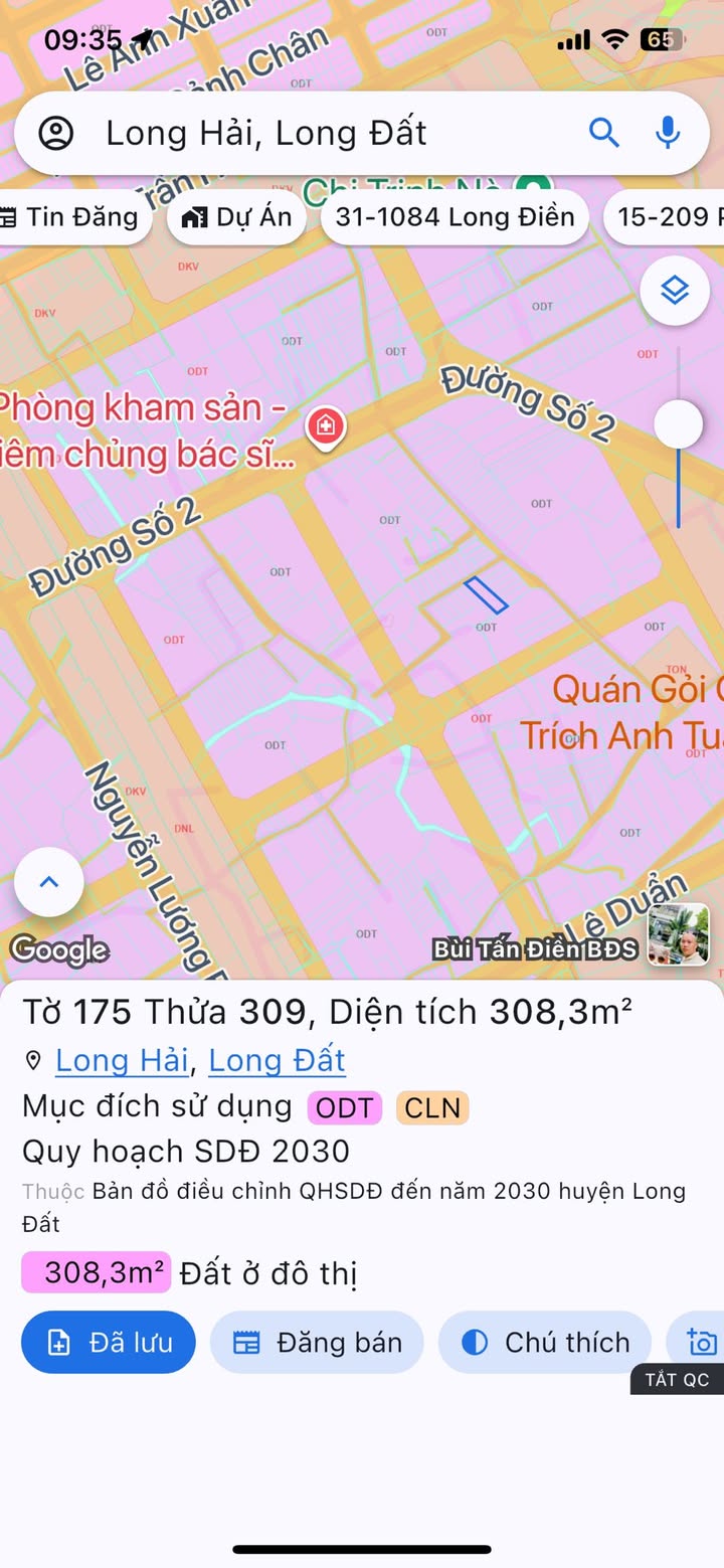 Đất Nền Long Hải 308m² - Sổ Hồng Chính Chủ - Giá Đầu Tư 4.3 Tỷ