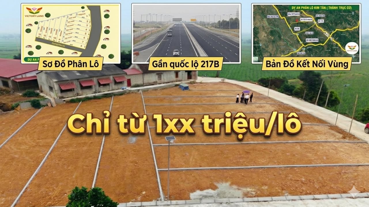 Đất nền Kim Tân, Thanh Hóa - 100m² Full Thổ Cư, Giá từ 1xx Triệu