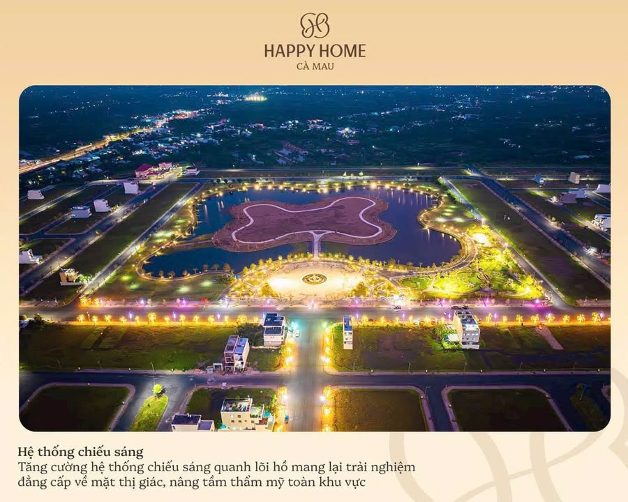 Đất nền Happy Home Cà Mau 250m² - View Hồ Cánh Bướm 5 Tỷ