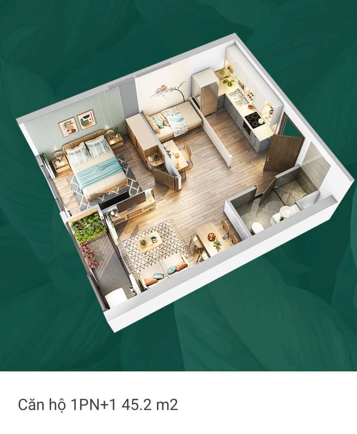 Căn hộ Pavilon VHOP1 Gia Lâm 45m² 3.3 tỷ - Bàn giao ngay