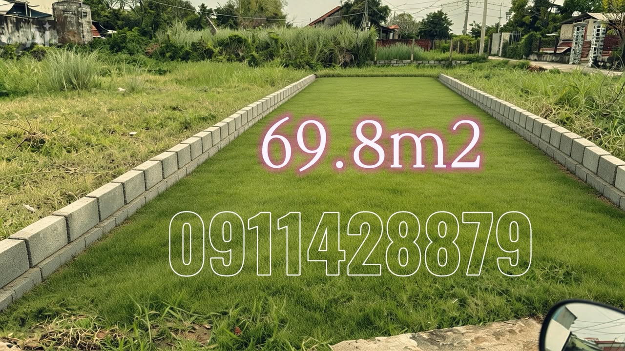 Đất Nền Vuông Vắn 70m² Phú Lâm, Tuy Hoà - Sổ Hồng Full Thổ Cư, Giá Hời 6xx Triệu