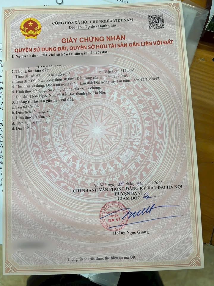 Bán Đất Lô Góc Phùng Hưng, Ba Vì - 312m² Sẵn Nhà Cấp 4, Giá Chỉ 2.x Tỷ