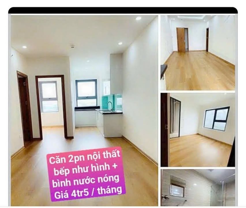 Cho thuê căn hộ 2PN 60m² Chung cư Origaden, Đà Nẵng - Giá 4.5 Triệu/Tháng