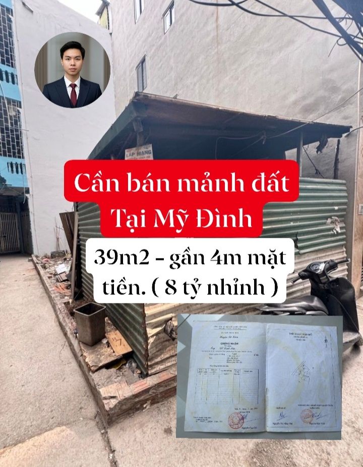 Đất Lô Góc Mỹ Đình 39m² - Sổ Đỏ Chính Chủ, Giá Tốt