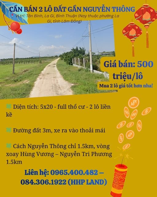 Đất Nền La Gi 100m² Sổ Hồng Riêng - Giá Tốt Đầu Tư