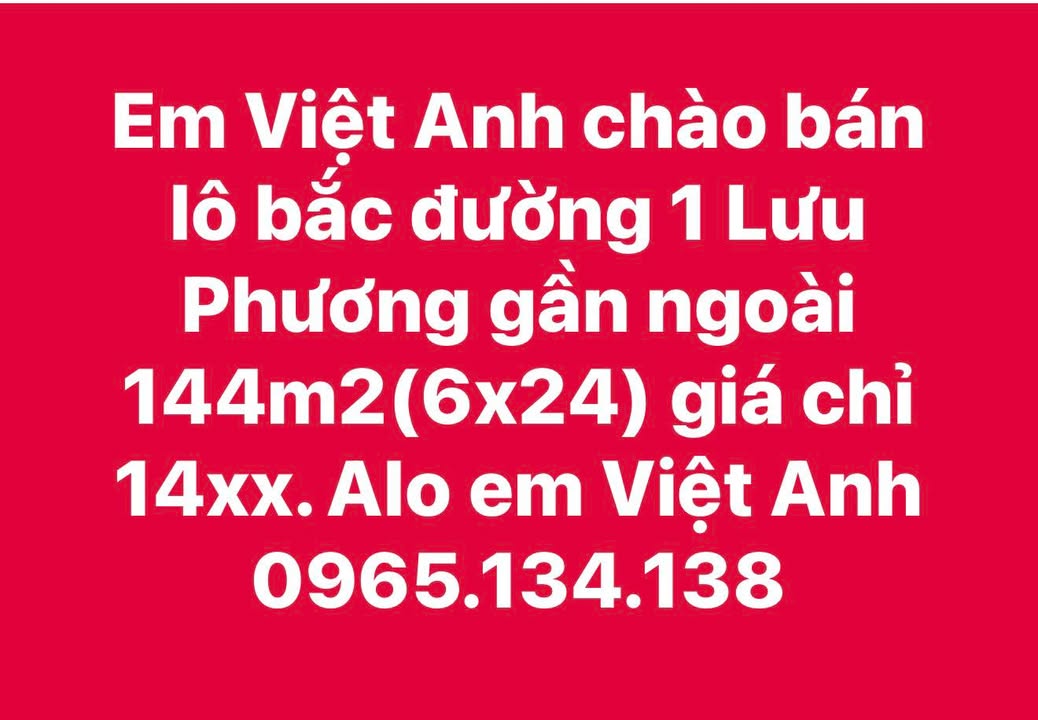 Đất Nền Bắc Đường 1 Lưu Phương, Kim Sơn 144m² - Cơ Hội Đầu Tư Vàng