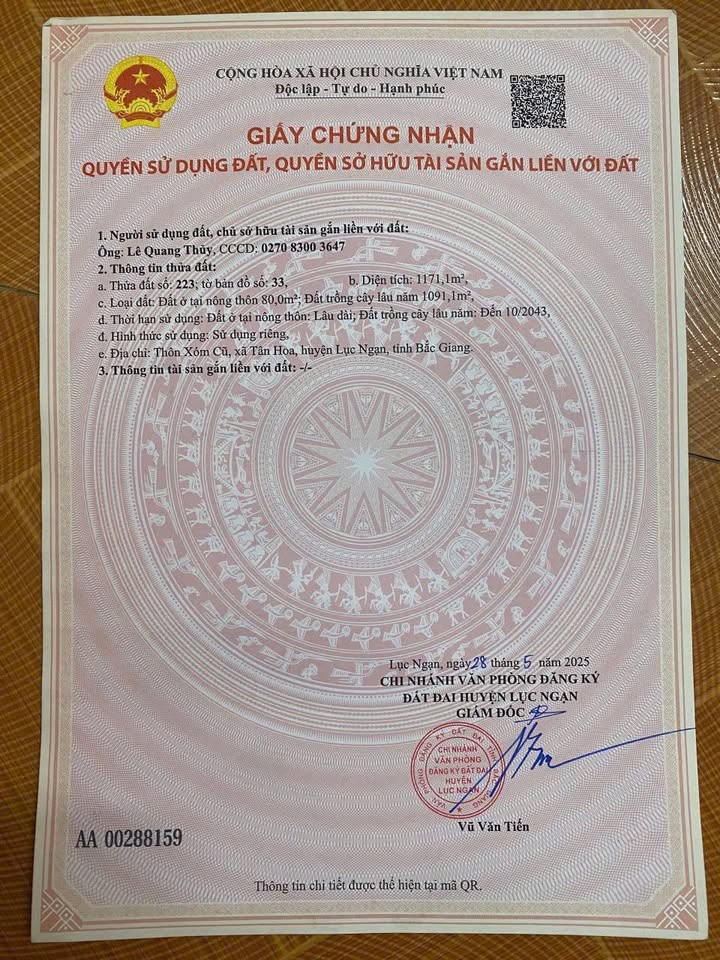 Bán Đất Vườn Lục Ngạn, Bắc Giang 2000m² - Sẵn Nhà, Ao, Mặt Đường 30m