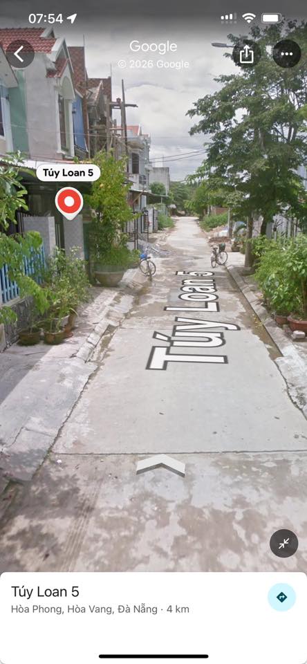 Đất Nền Hòa Vang 165m² Mặt Tiền Tuý Loan 4 - Sổ Hồng Chính Chủ