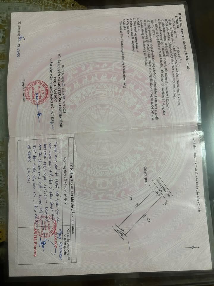 Đất Nền Mặt Tiền Đường 8m, Nghi Xuân Hà Tĩnh - 198m² Thổ Cư, Giá Tốt