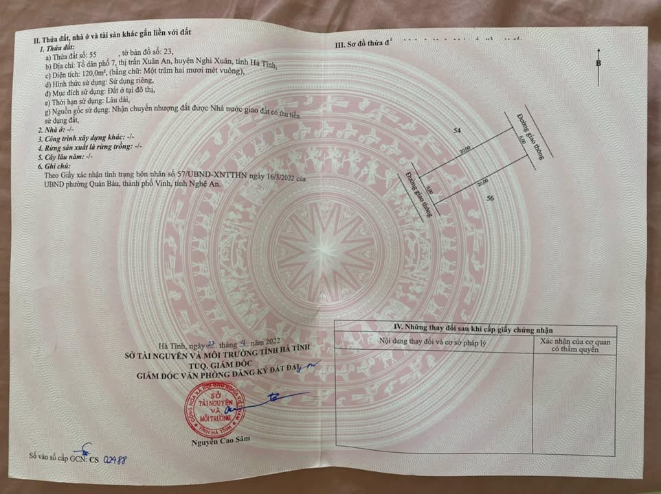 Bán Đất Mặt Tiền Trịnh Khắc Lập, Xuân An 120m² - Cơ Hội Đầu Tư Vàng