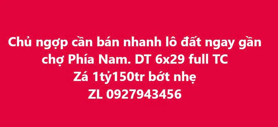 Bán đất Thị trấn Chư Sê, Gia Lai 174m² full thổ cư - Gần chợ, trường học