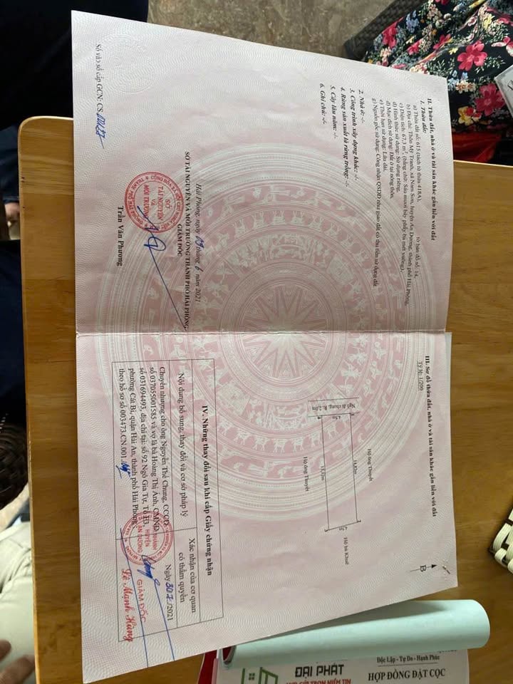 Đất nền An Dương 67.3m² hướng Tây - Ngõ ô tô, gần KCN, giá 1.35 tỷ