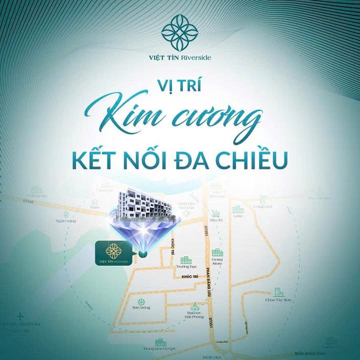 Chung cư Nhà ở xã hội Việt Tín Riverside - Kiến An, Hải Phòng - Giá từ 600 triệu