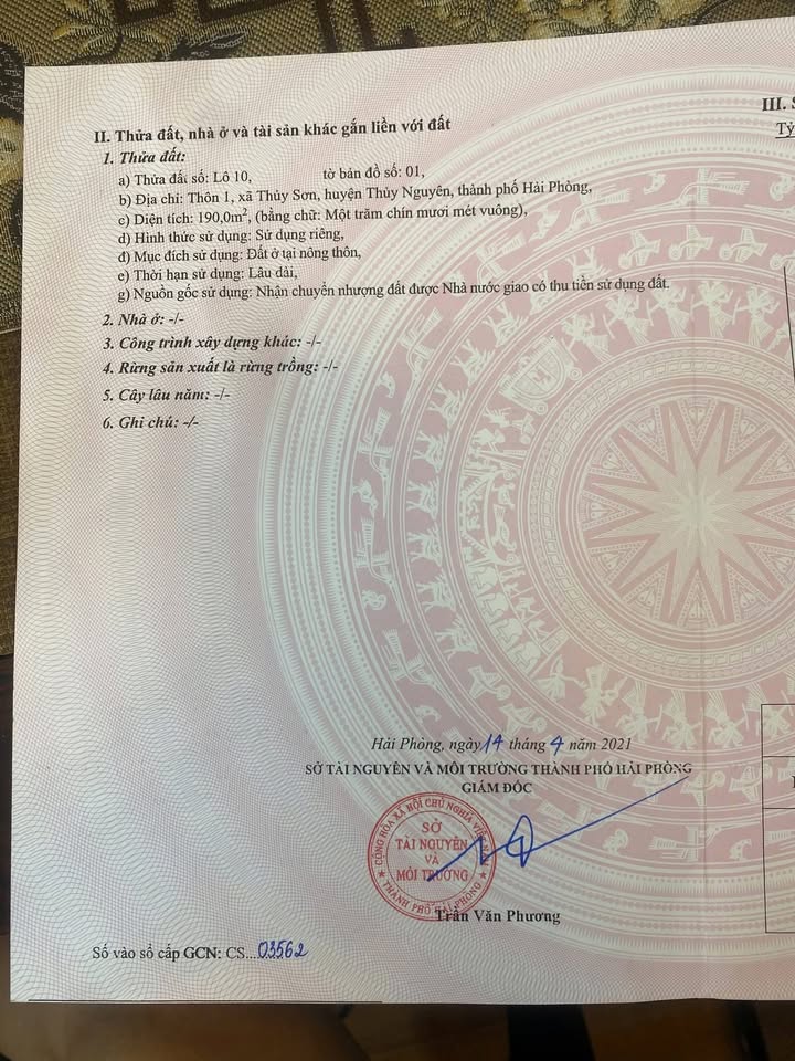 Bán đất nền biệt thự Đồng Quán, Quảng Nam - 190m², Sổ đỏ chính chủ