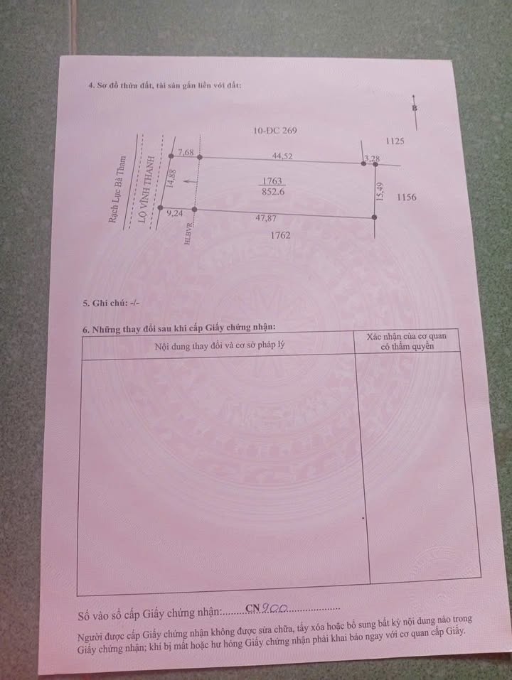 Bán Đất Vĩnh Thanh, Hậu Giang - Ngang 14.8m, 829m² Thổ Cư, Giá 600 Triệu