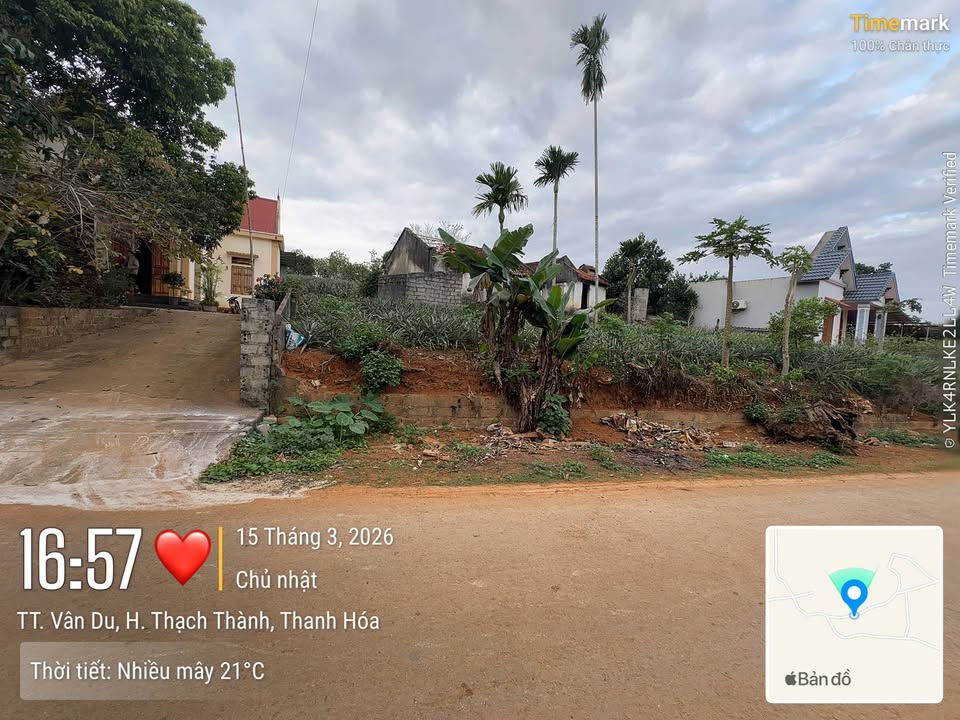 Đất Nền TT Vân Du, Thạch Thành 162m² - Bám Đường Nhựa Giá Tốt