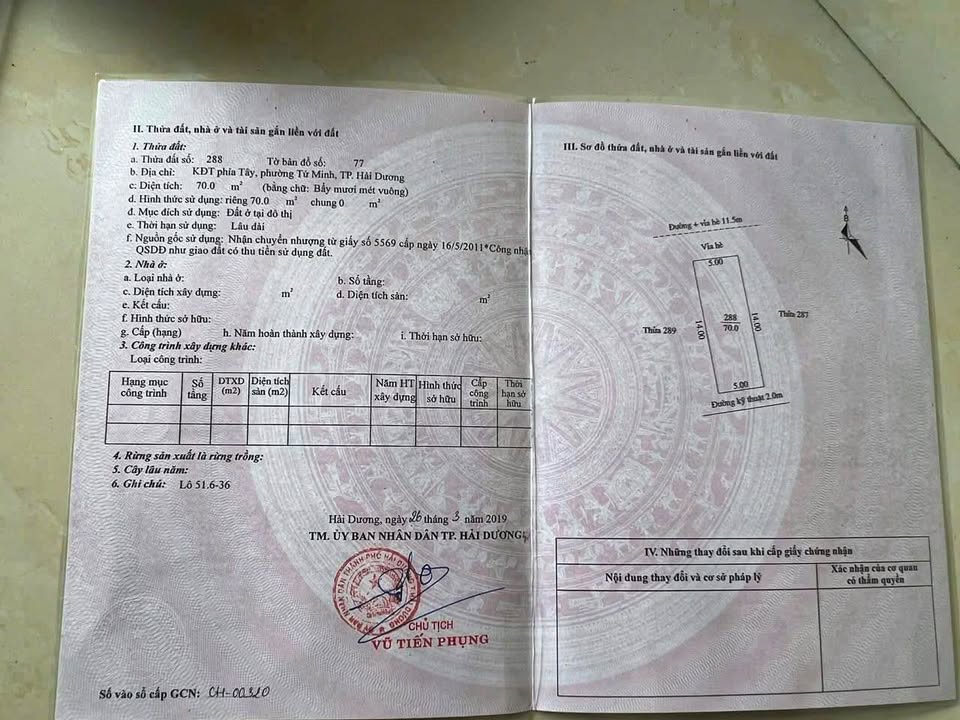 Bán Đất Nền Khu Đô Thị Trường Thịnh, Hải Dương - 70m² Hướng Nam, Giá 3.1 Tỷ