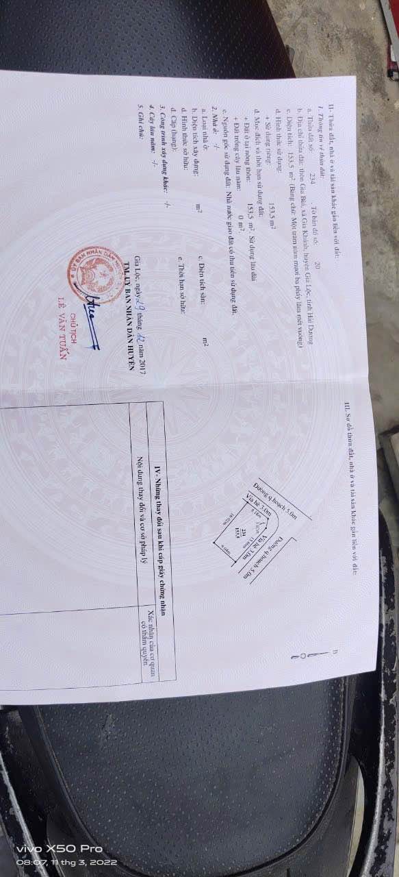 Đất Lô Góc Đấu Giá Gia Khánh - Gia Lộc, Hải Dương - 153.5m² - Giá Tốt