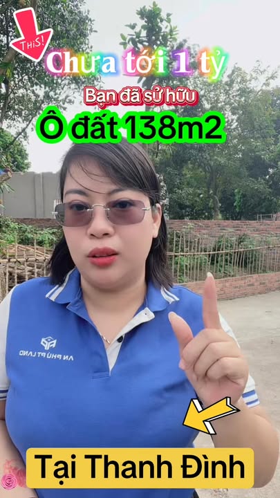 Đất nền Thanh Đình, Việt Trì 138m² - Dưới 1 tỷ, ô tô đỗ tận nơi