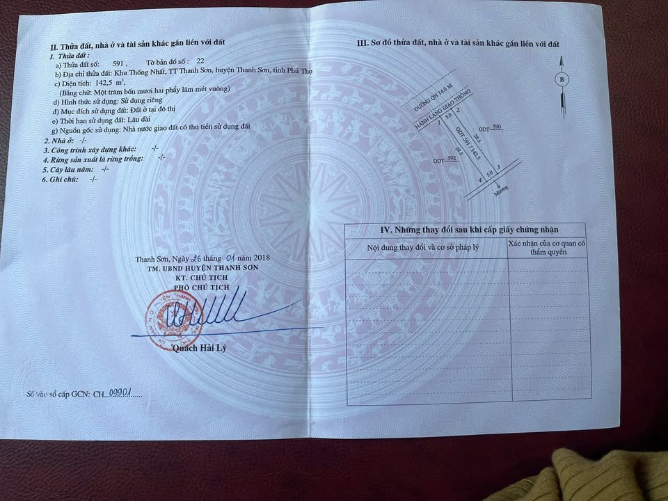 Đất Nền 143m² Đường Đôi Thanh Sơn, Phú Thọ - Vị Trí Trung Tâm