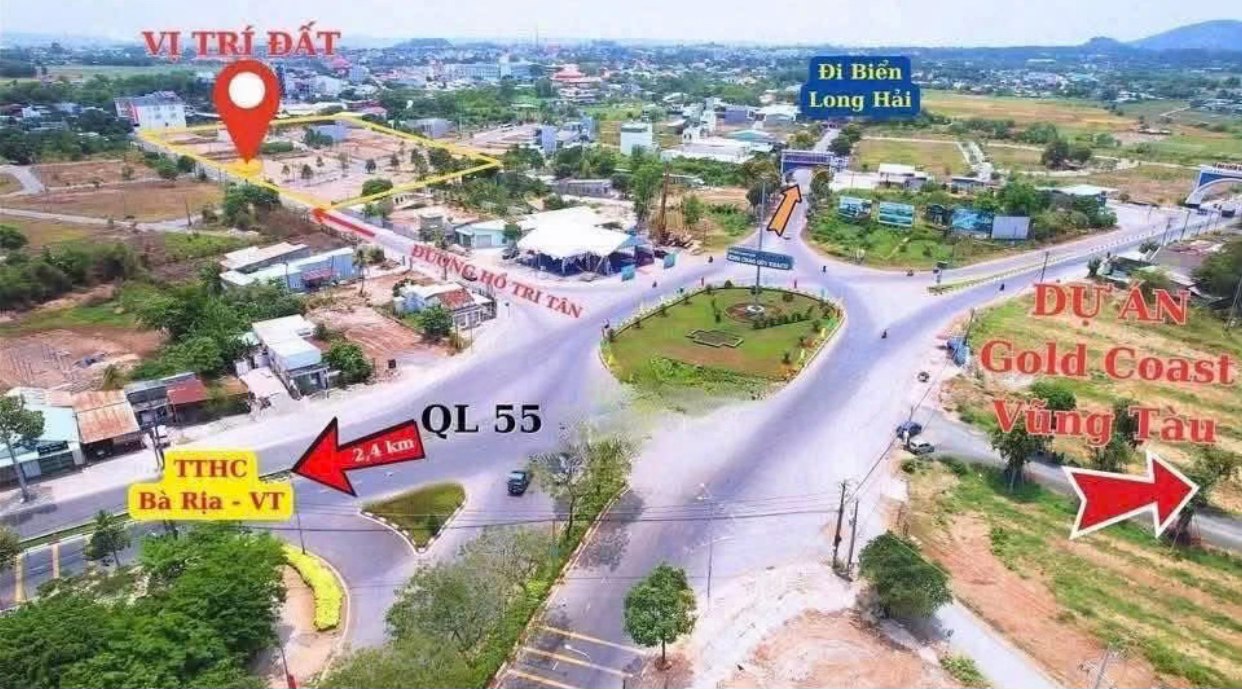 Đất Mặt Tiền Hồ Tri Tân, Long Điền 130m² - Giá Đầu Tư 2 Tỷ xxx