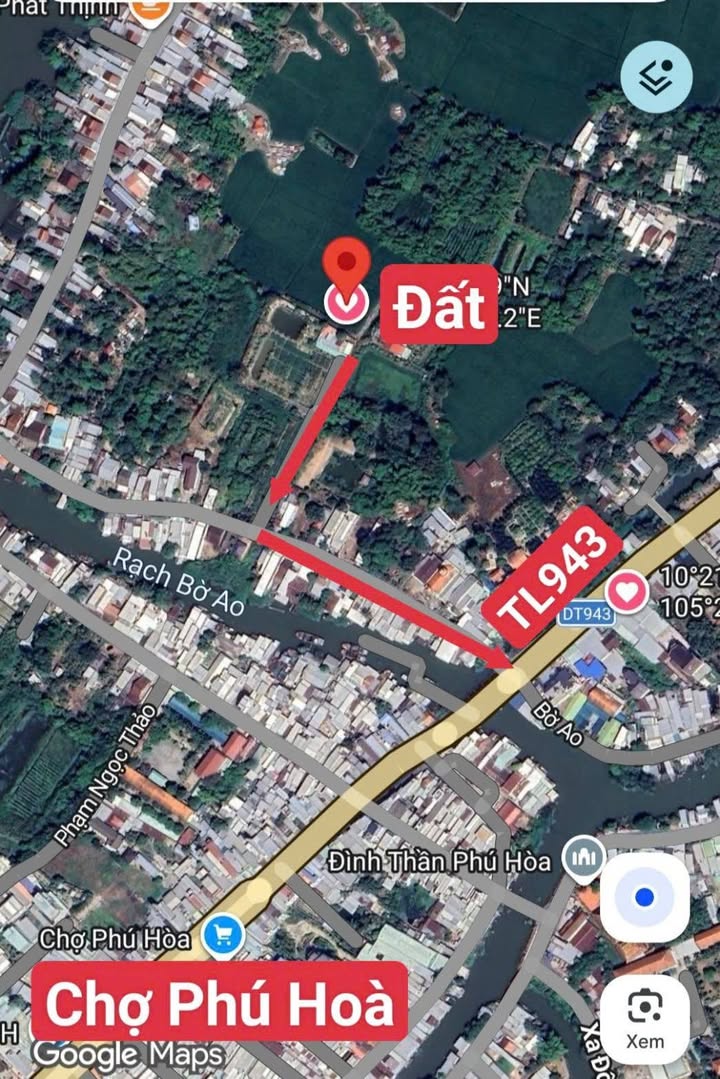 Bán Gấp 2414m² Đất Vườn Mỹ Hòa, Long Xuyên - Sổ Sẵn 800 Triệu