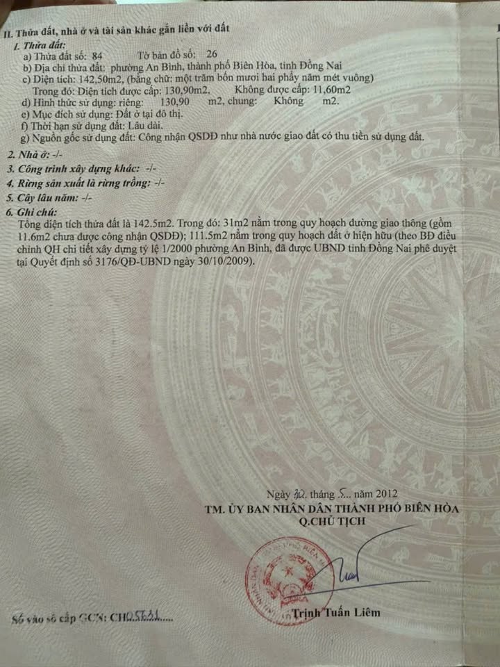 Bán dãy trọ 142m² 11 phòng, P. An Bình, Biên Hòa - Giá 3.9 tỷ