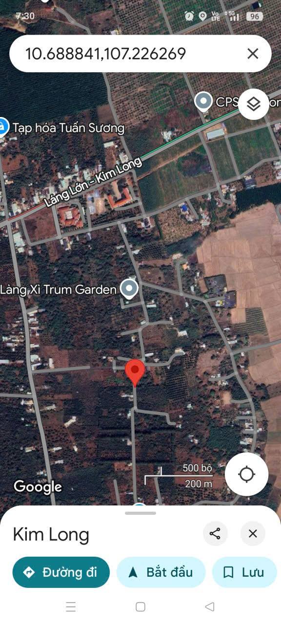 Bán Gấp Đất Kim Long, Châu Đức 500m² Sổ Hồng Riêng - Giá Tốt