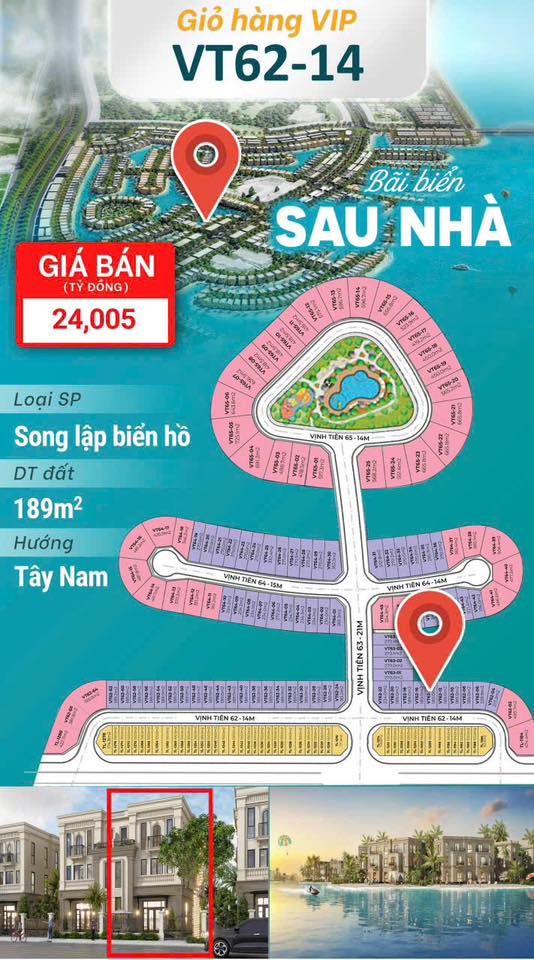 Townhouse Song Lập 189m² Thanh Xuân Trung - Sổ Đỏ, Gần Biển, Giá Thỏa Thuận