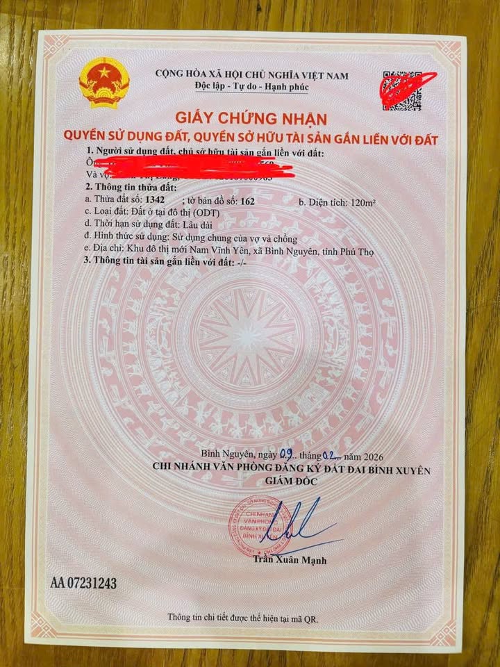 Đất Nền KĐT Nam Vĩnh Yên 120m² - Hơn 4 Tỷ, Sổ Hồng Sẵn Sàng