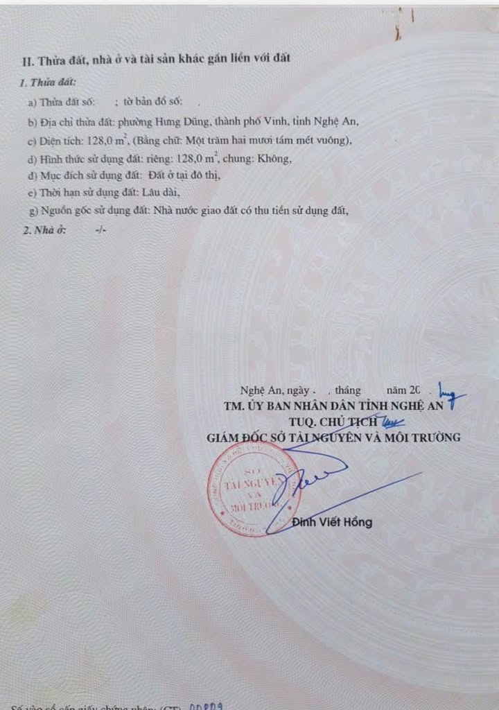 Đất nền Khu Đô Thị Đồng Dâu Vinh 128m² - Sổ đỏ sẵn sàng, vị trí đắc địa