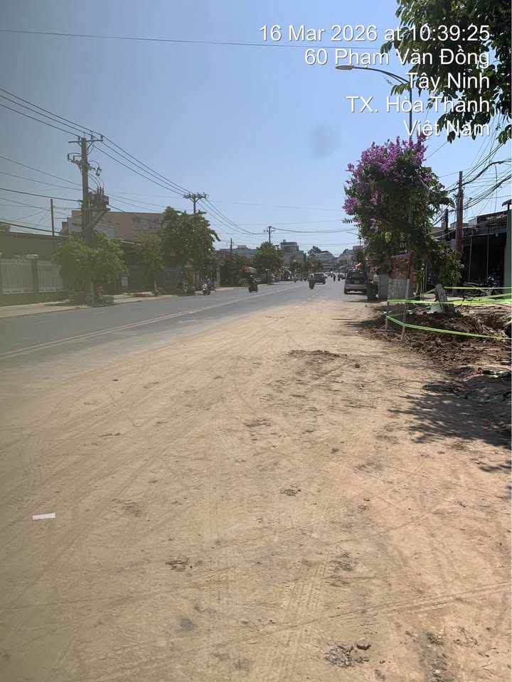 Đất Mặt Tiền Phạm Văn Đồng, Tây Ninh - 1420m² Thổ Cư, Giá Đầu Tư