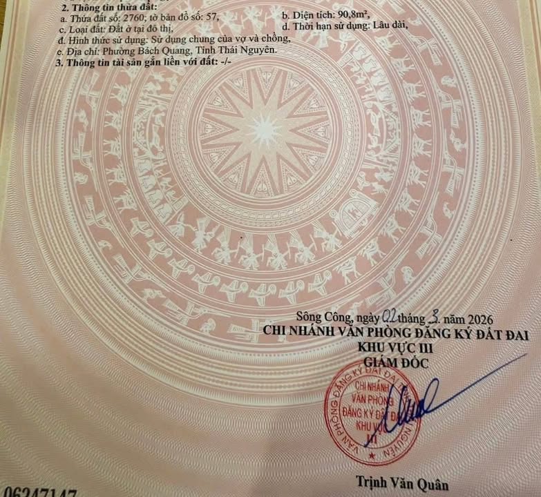 Đất Sông Công 90m² Full Thổ Cư - 2 Mặt Tiền, Giá Chỉ Từ 5xx Triệu