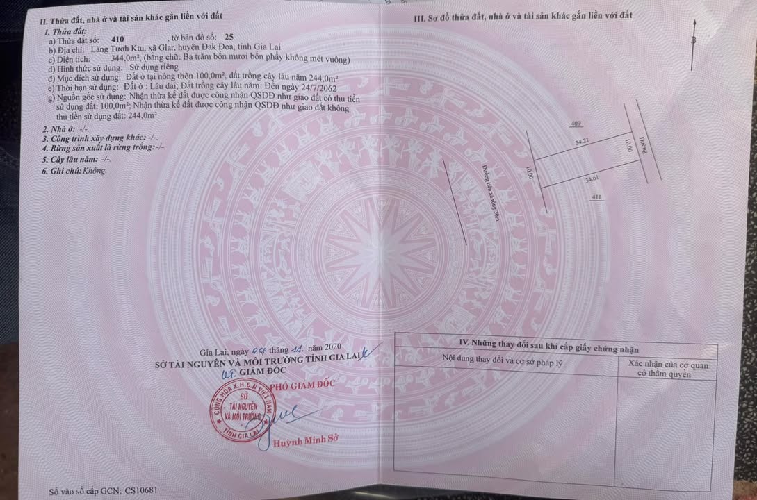 Đất Nền Mặt Tiền Đường Liên Xã Glar, Đăk Đoa - 340m² Kinh Doanh Sầm Uất