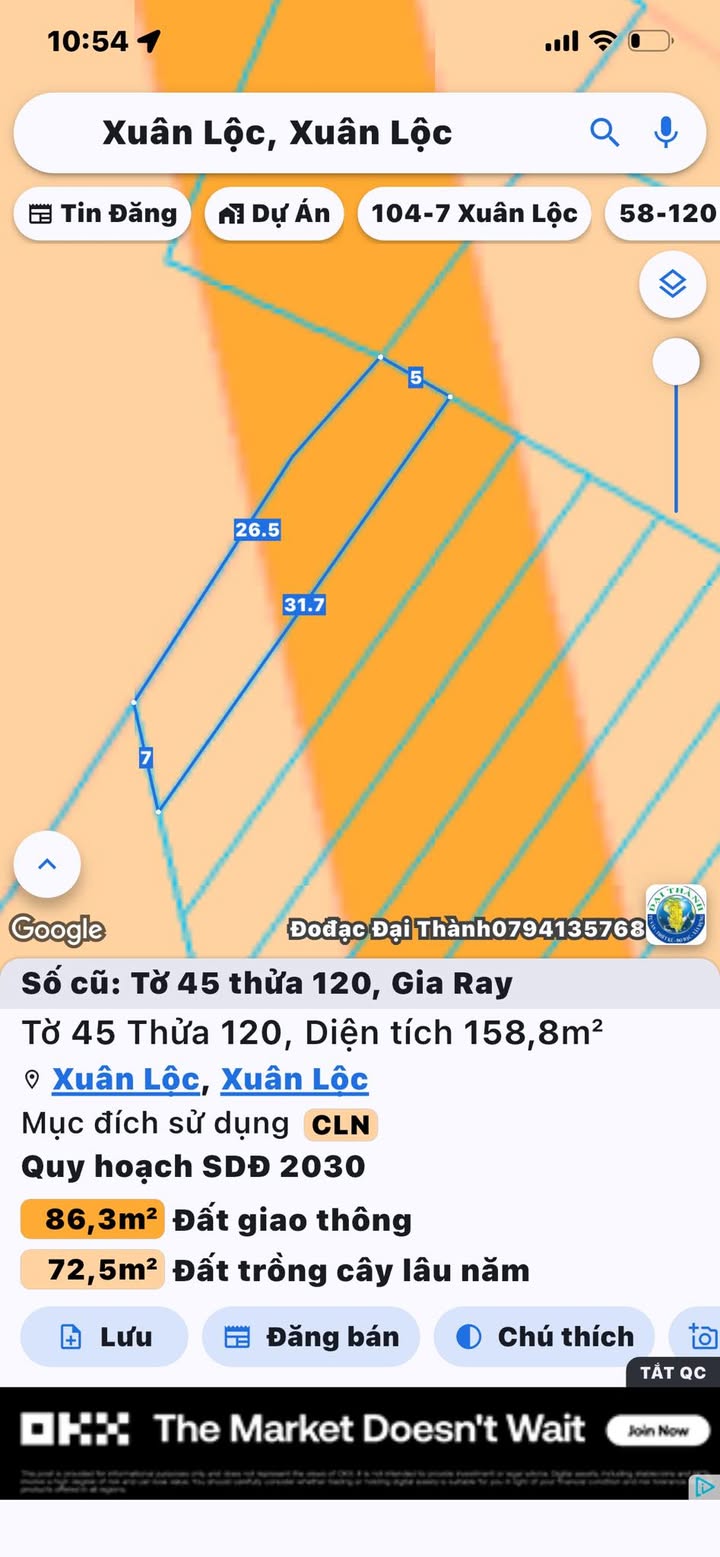 Đất Huyện Xuân Lộc 525m² Giá 600 Triệu - Quy Hoạch Mở Đường, View Núi Đẹp