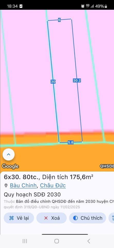 Đất Vàng Châu Đức 180m² - Sổ Đỏ Sẵn Sàng - Giá F0 580 Triệu