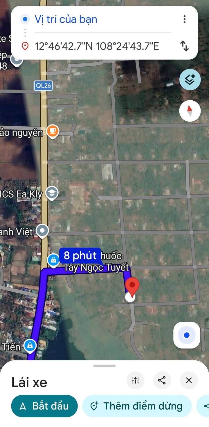 Đất nền 600m² Krông Pắc - Sổ đỏ sẵn, Tách 2 lô, Giá 1.36 tỷ