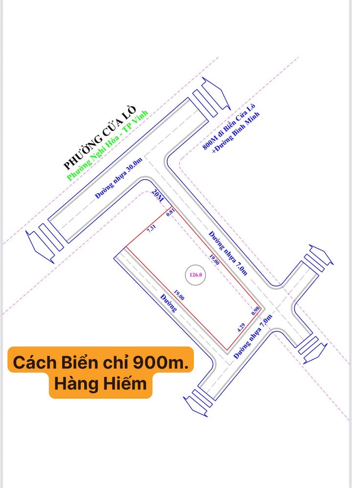 Đất Nền Góc 3 Mặt Tiền Nghi Hòa 126m² - Sổ Đỏ Sẵn Sàng