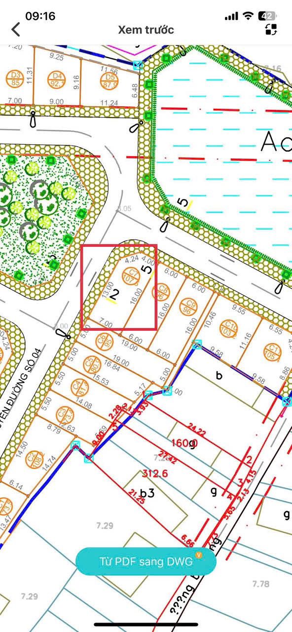 Đất đấu giá C7 Sơn Trung, Quốc Oai - 107m² Lô Góc View Hồ, Giá Tốt