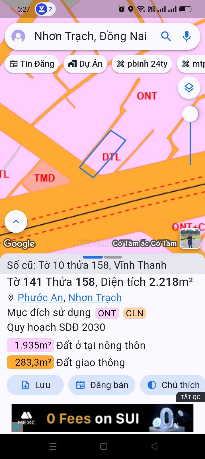 Đất Vàng Nhơn Trạch 2218m² Mặt Tiền Hùng Vương - Sẵn Sàng Đầu Tư