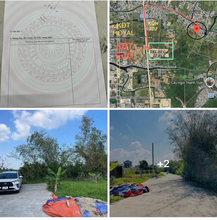 Đất Kiệt Ô Tô Thủy Thanh 119.6m² - 990 Triệu Gần Chợ Dạ Lê, Trụ Sở CA Huế Mới