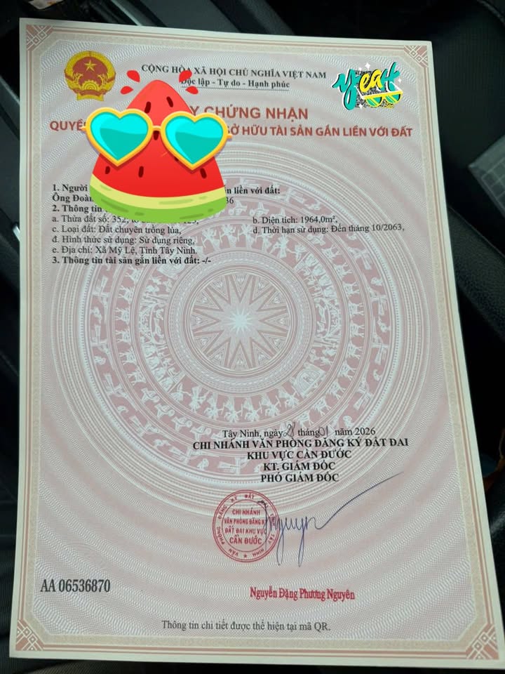 Đất Vườn Long An 1964m² Giá Tốt - Mỹ Lệ Cần Đước