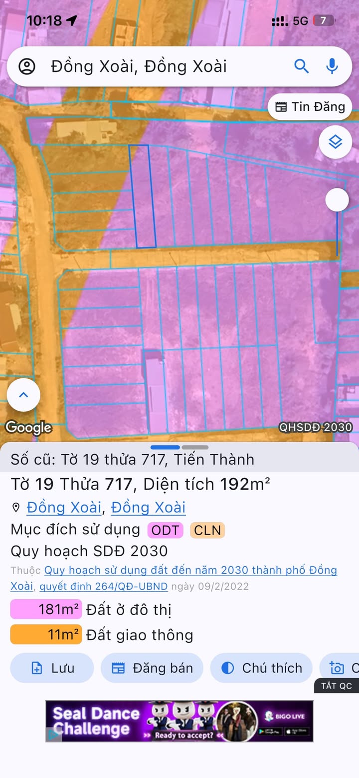 Đất nền Suối Cam, Đồng Xoài 192m² - Giá chỉ 600 triệu, Sổ đỏ sẵn sàng!