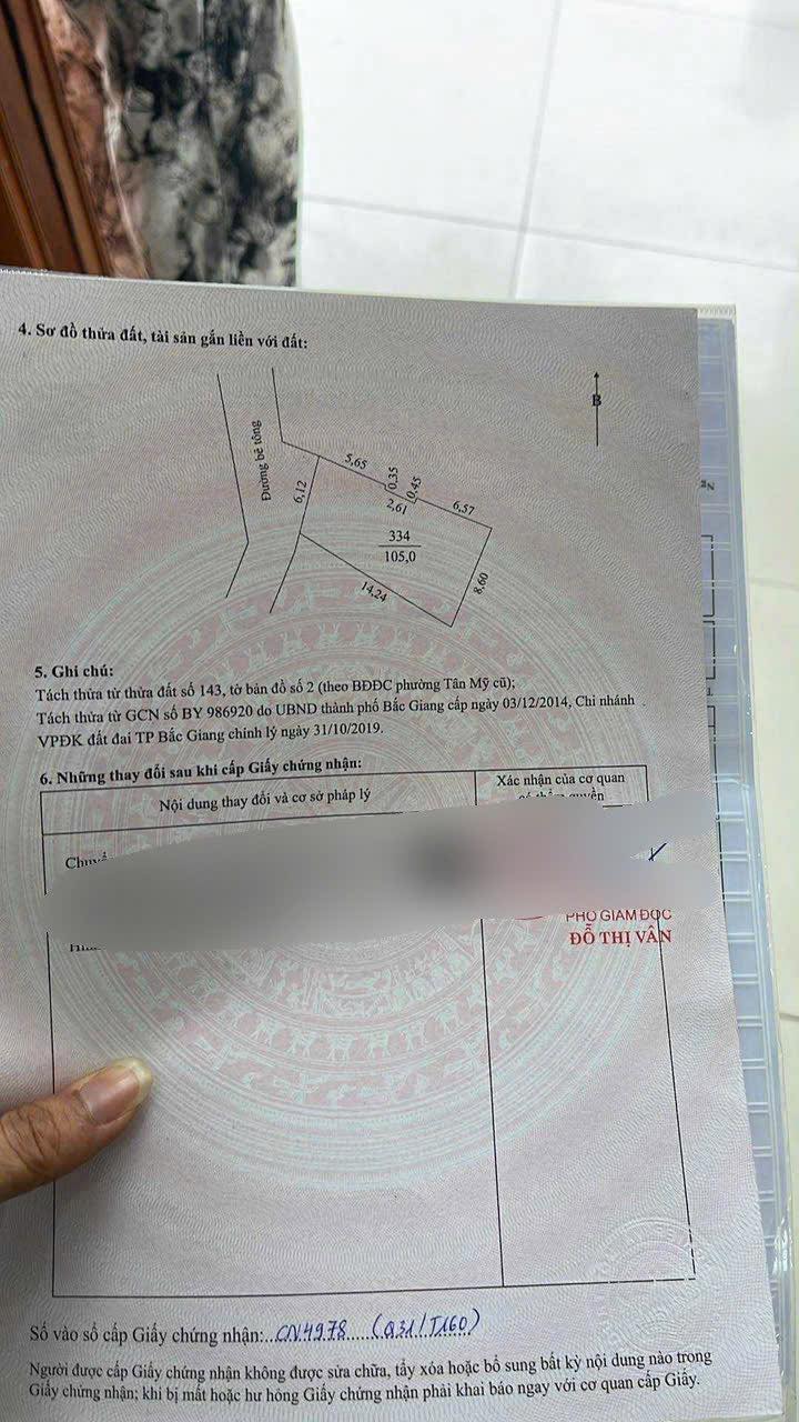 Bán Đất Nền TP Bắc Ninh 105m² - Mặt Tiền 6m Nở Hậu 8m, Ô Tô Vào Tận Nơi