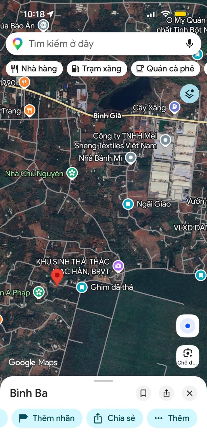 Đất Nền Bình Ba, Châu Đức 1000m² - Tiềm Năng Tăng Giá Vượt Trội!